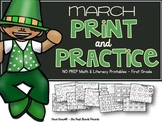 March Print & Practice Math & Literacy