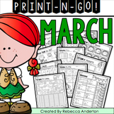 March Print and Go 2nd Grade
