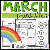 March Printables for First Grade