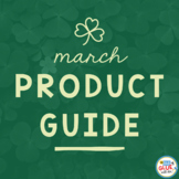 March Product Guide for First Grade, Kindergarten & Pre-K