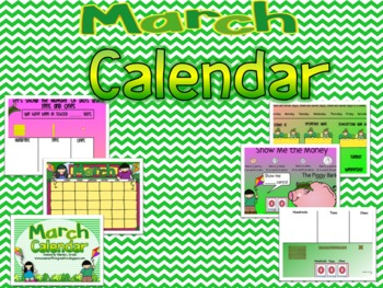 Preview of March Promeathean Board Calendar