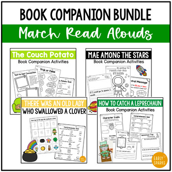 Preview of March Read Aloud BUNDLE - Book Companion Activities for K-2 Students