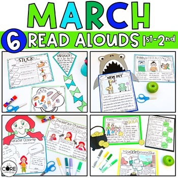 Preview of March Read Alouds - St Patrick's Day - Reading Comprehension Bundle