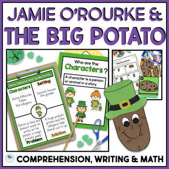 Preview of March Read Alouds | Jamie O'Rourke St. Pattys Day Writing Kindergarten 1st Grade