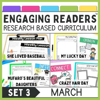Preview of March Reading Comprehension, Spring Read Aloud Lesson Plans and Activities