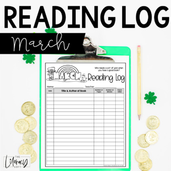 Preview of Reading Log {March}