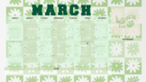 March Retro Desktop Wallpaper Calendar