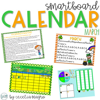 Preview of March SMARTBoard Calendar Morning Meeting