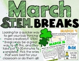 March STEM Breaks - A STEM Break for EACH Day!