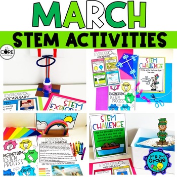 Preview of March STEM Challenge - St. Patrick's Day STEM Activities - Engineering Design