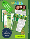 March School/Classroom Newsletter (editable)