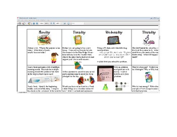 Preview of March Second Grade Homework Calendar + Graphic Organizers (Editable)