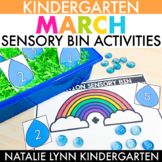 March Sensory Bins Math and Literacy Centers for Kindergarten