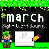 March Sight Word Journal-Print and Go!