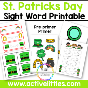 Preview of March Sight Word Pack for St. Patricks Day