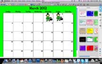 Preview of March Smartboard Calendar