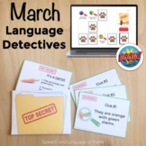 March Speech Therapy Language Activity | Comprehend Descri