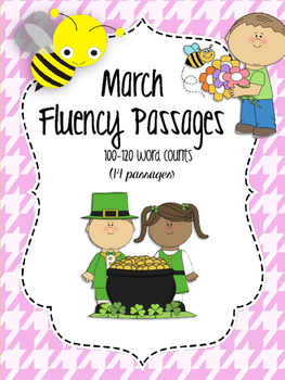 Preview of March Reading Fluency Bundle! (14 Passages)