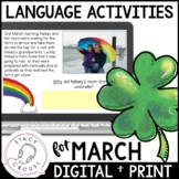 March Speech Therapy Activities Language Worksheets Printa