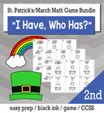 March & St Patrick's Day 2nd  Grade "I Have, Who Has" Math
