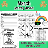 March | St. Patrick's Day Activity Bundle | Crafts | Games