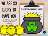 March St. Patrick's Day Classroom Community Builder and Po