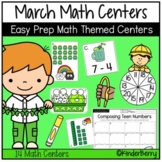 March St. Patrick's Day Easy Prep Math Centers
