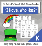 March St. Patrick's Day Kindergarten "I Have, Who Has" Mat