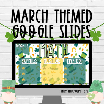 Preview of March/ St Patrick's day Google Slides