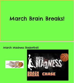 Preview of March/St. Patricks' Day Brain Break Videos!!!