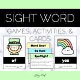 Sight Word Games, Activities, & Cards | Editable | March |