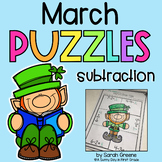 St. Patrick's Day Subtraction Puzzles