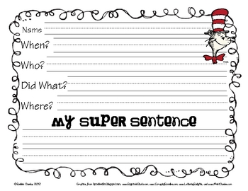 March Super Sentences by Sailing Through 1st Grade | TPT