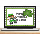 March Syllable Clip Cards