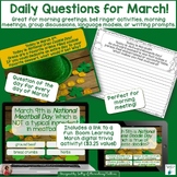 March Team Building, Morning Greeting, Shares, and Daily W