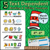 March Text Dependent Reading - Text Dependent Writing Prom