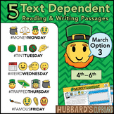 March Text Dependent Reading - Text Dependent Writing Prom