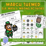 March Themed Adapted Unit for Autism Units or Early Elem. 