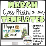 March Themed Presentation Templates - Google Slides & PPT 