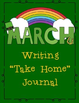 Preview of March Themed Home or Classroom Writing Journal