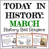 March Today in History Bell Ringers EDITABLE