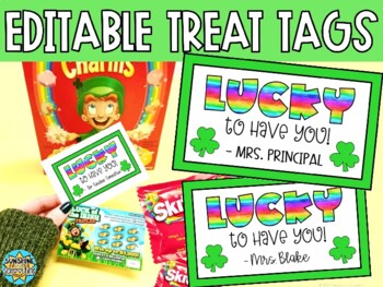 Preview of March Treat Tags: LUCKY TO HAVE YOU