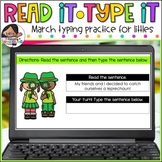 March Typing Practice for Little Typists | Made for Google