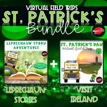 Preview of March Virtual Field Trip Bundle - Distance Learning - St. Patrick's Day