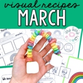 March Visual Recipes for Speech Therapy, Special Education