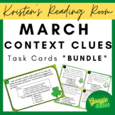 March Context Clues Task Cards - Printable & Distance Lear