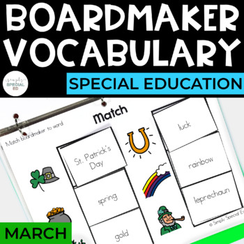 Preview of March Vocabulary Unit- Boardmaker