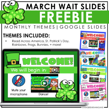 Preview of March Wait Slides FREEBIE