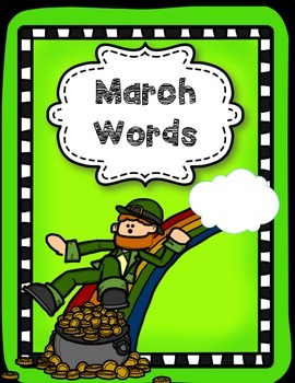 Preview of March Word Bank--Visual Style:)
