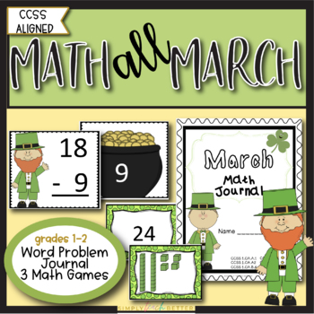 Preview of Addition and Subtraction Word Problems and Math Games for St. Patrick's Day